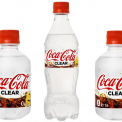 Coca-Cola lança nova versão transparente no Japão